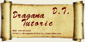 Dragana Tutorić vizit kartica